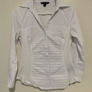 Zac & Rachel white button up long sleeve